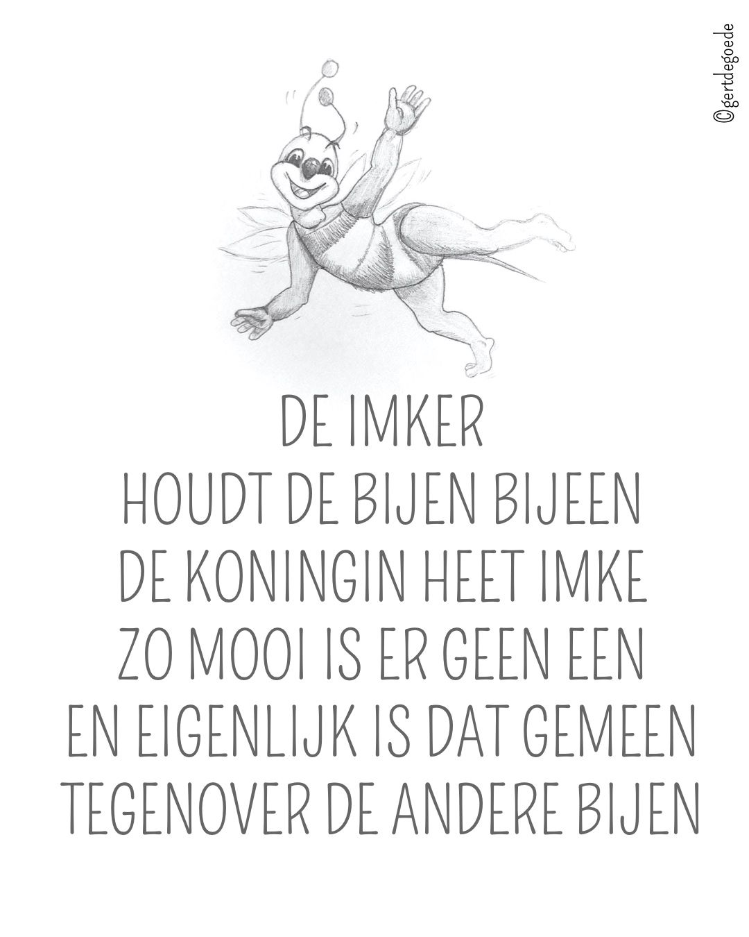 gert de goede bij bijeen imker imke bijen gedicht poezie poetry Uden Maashorst