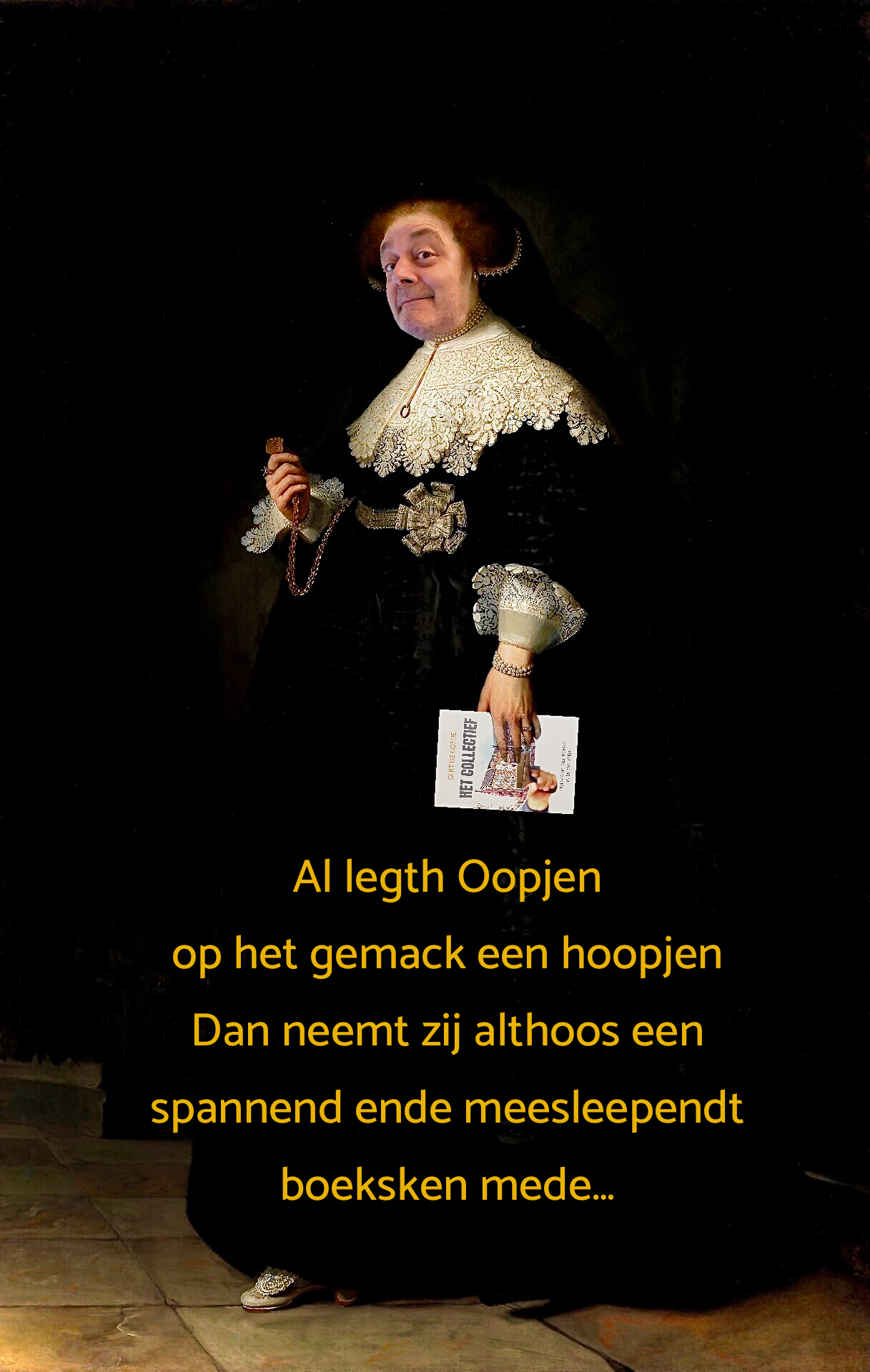 Rembrandt Rijksmuseum roman het Collectief Uden Veghel Maastricht promotie Gert de Goede spannend boek prettig leesbaar makkelijk taalachterstand ouderen snel vuurwerk spannend drugs  Oopjen