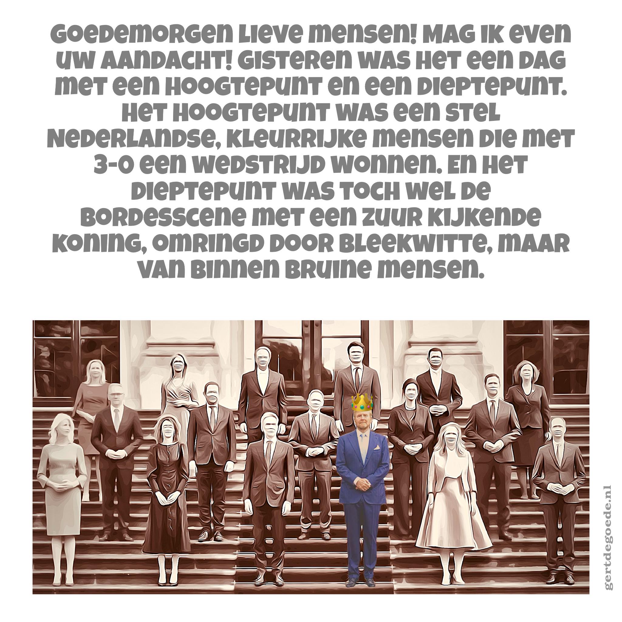 Paleis Huis ten Bosch bordes bruin rechts ultra extreem ongekozen premier Schoof minister president pvv nsc vvd bbb